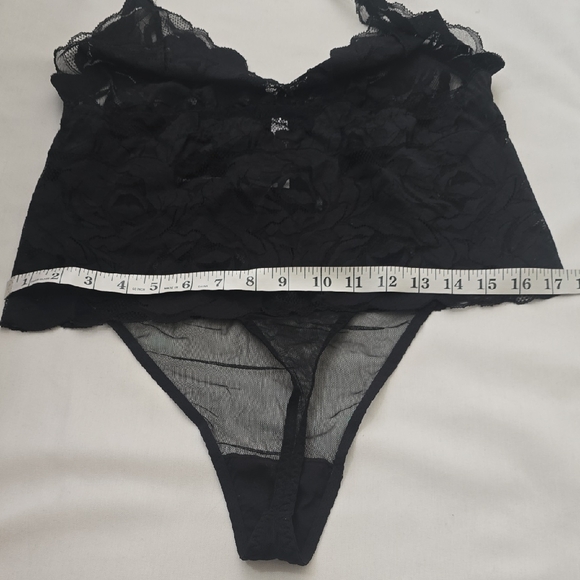 Adore Me Black Lace Halter Teddy - Picture 3 of 5